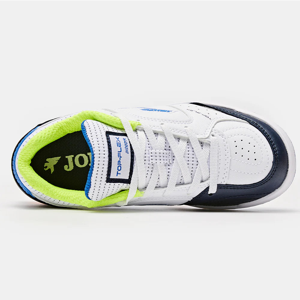Children's Futsal Shoes CANCHA JR 2401 [Blue, Green and White]