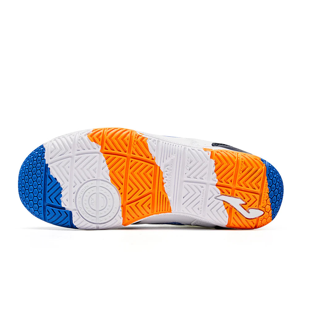 Children's Futsal Shoes CANCHA JR 2401 [Blue, Green and White]