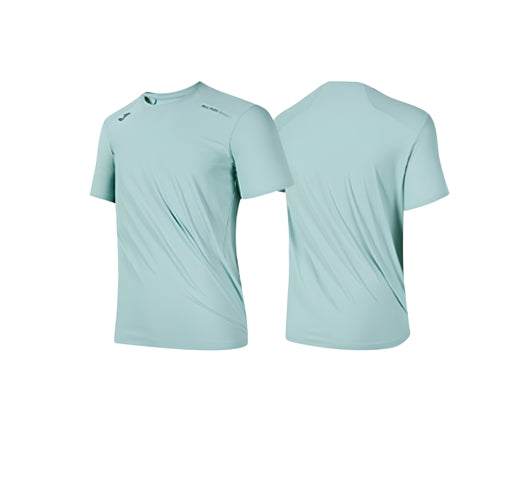 Men's icy short-sleeved T-shirt [light blue/bean paste green/black/white/red/navy blue]