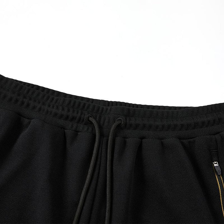 Men's Knit Straight Leg Athletic Pants [Black/Navy]