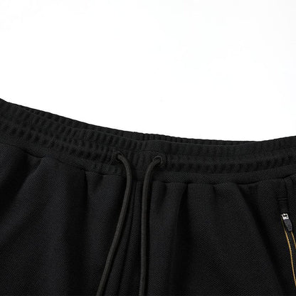 Men's Knit Straight Leg Athletic Pants [Black/Navy]
