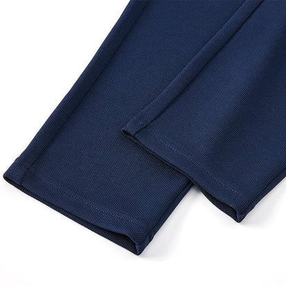Men's Knit Straight Leg Athletic Pants [Black/Navy]