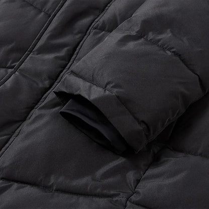 成人連帽中長款鋪棉外套~西班牙系列【黑/白/藏青/雲彩綠】