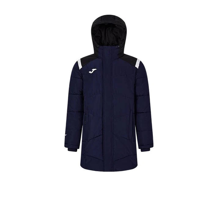 成人連帽中長款鋪棉外套~西班牙系列【黑/白/藏青/雲彩綠】