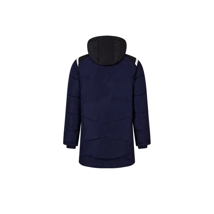 成人連帽中長款鋪棉外套~西班牙系列【黑/白/藏青/雲彩綠】