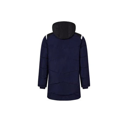 成人連帽中長款鋪棉外套~西班牙系列【黑/白/藏青/雲彩綠】