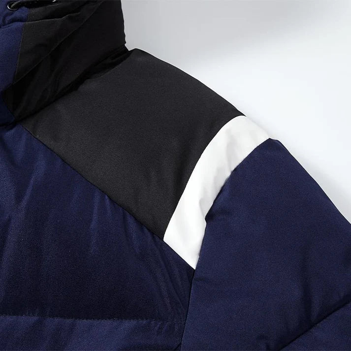 成人連帽中長款鋪棉外套~西班牙系列【黑/白/藏青/雲彩綠】