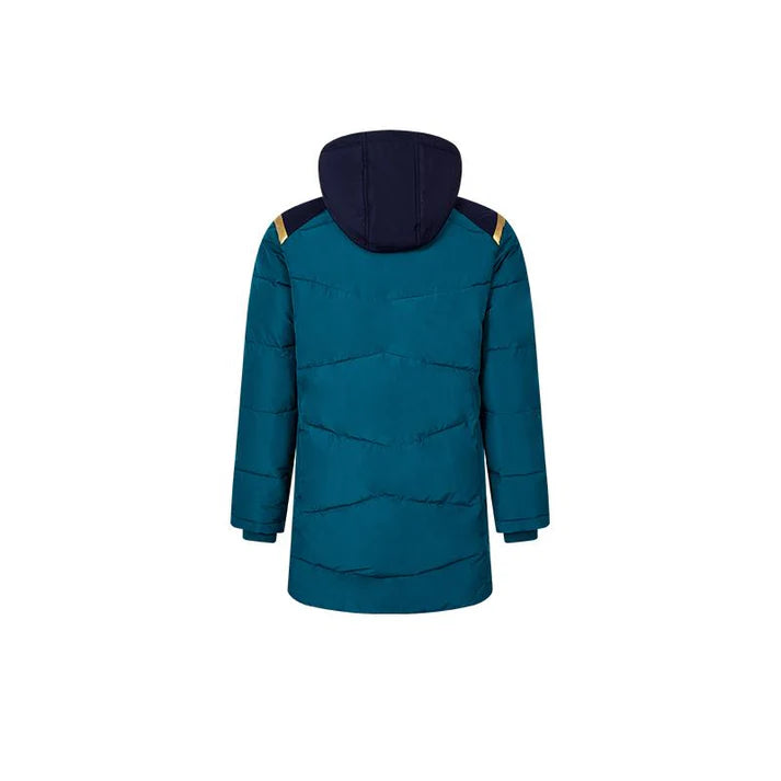 成人連帽中長款鋪棉外套~西班牙系列【黑/白/藏青/雲彩綠】