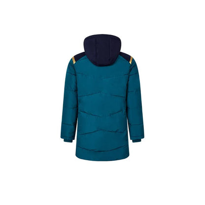 成人連帽中長款鋪棉外套~西班牙系列【黑/白/藏青/雲彩綠】