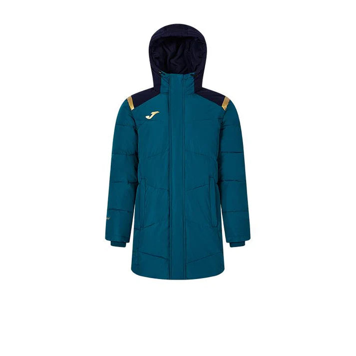 成人連帽中長款鋪棉外套~西班牙系列【黑/白/藏青/雲彩綠】