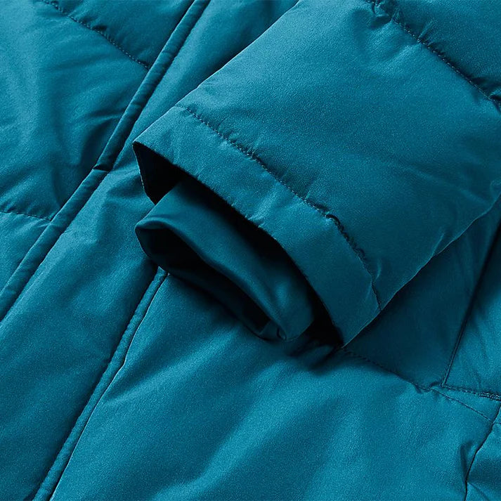 成人連帽中長款鋪棉外套~西班牙系列【黑/白/藏青/雲彩綠】