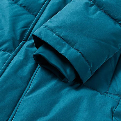 成人連帽中長款鋪棉外套~西班牙系列【黑/白/藏青/雲彩綠】