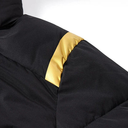 成人連帽長版鋪棉外套~西班牙系列【黑/白/藏青】