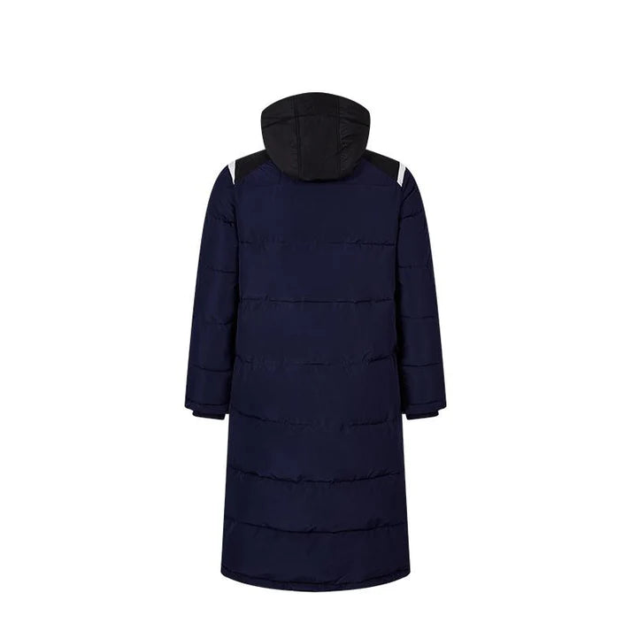 成人連帽長版鋪棉外套~西班牙系列【黑/白/藏青】