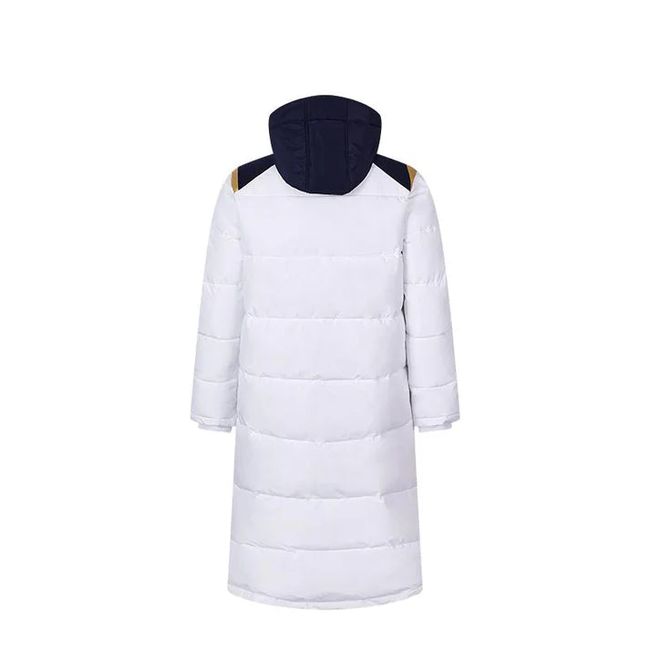 成人連帽長版鋪棉外套~西班牙系列【黑/白/藏青】