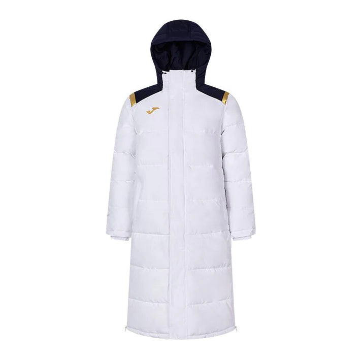 成人連帽長版鋪棉外套~西班牙系列【黑/白/藏青】