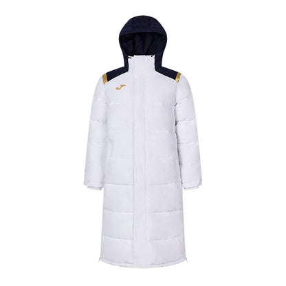 成人連帽長版鋪棉外套~西班牙系列【黑/白/藏青】