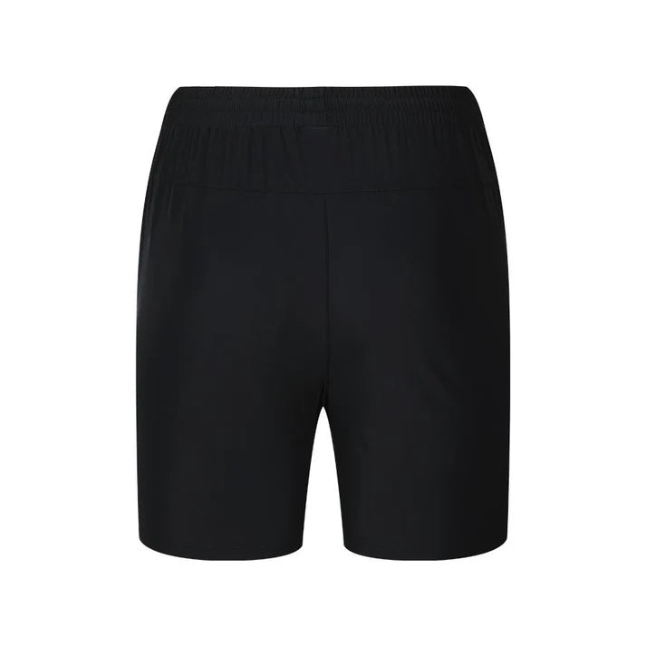 Ice-like lightweight sun protection UPF50+ sports shorts [black/navy blue]