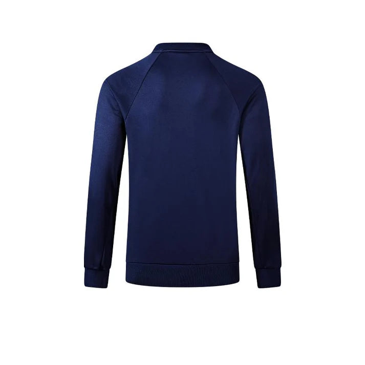 成人長袖圓領大學T【藏青/天藍/黑】