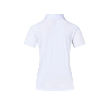 Men's and women's same style mesh feather short-sleeved POLO shirt [navy blue/white]