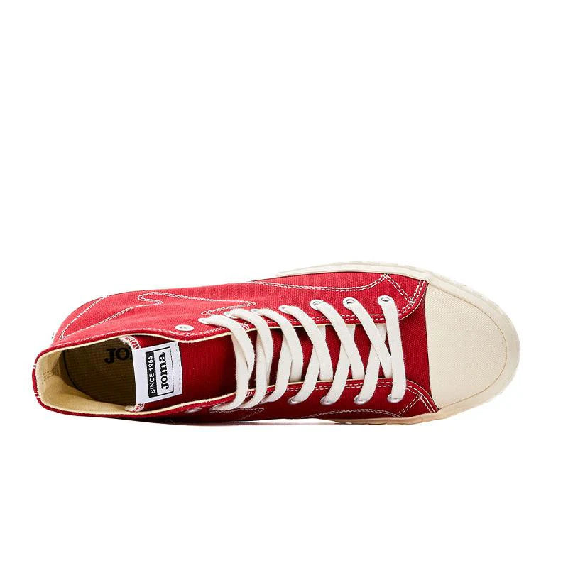 情侶款高筒經典休閒帆布鞋【酒紅】