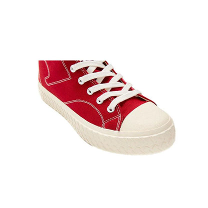 情侶款高筒經典休閒帆布鞋【酒紅】