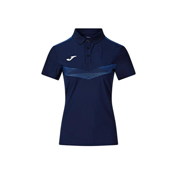 Unisex Chroma short-sleeved polo shirt (mesh/feather) [Black/White/Navy/Sky Blue]