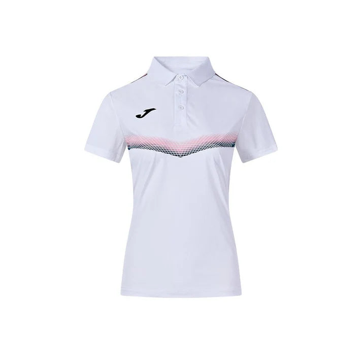 Unisex Chroma short-sleeved polo shirt (mesh/feather) [Black/White/Navy/Sky Blue]