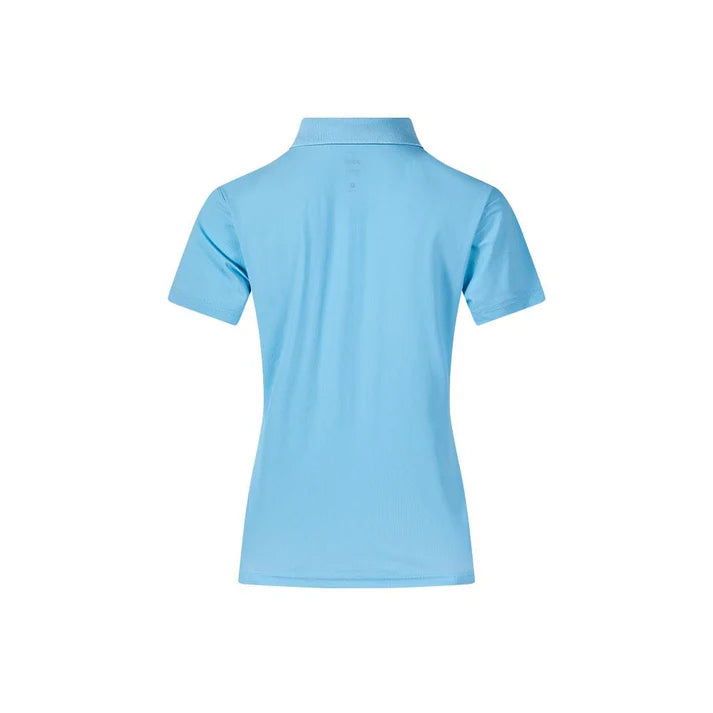 Unisex Chroma short-sleeved polo shirt (mesh/feather) [Black/White/Navy/Sky Blue]