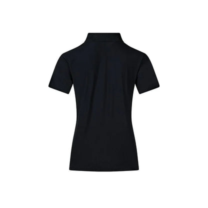 Unisex Chroma short-sleeved polo shirt (mesh/feather) [Black/White/Navy/Sky Blue]