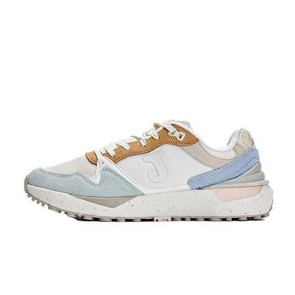 Women's suede retro casual sneakers [off-white/grey]