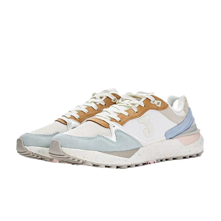 Women's suede retro casual sneakers [off-white/grey]