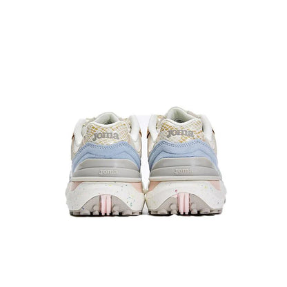 Women's suede retro casual sneakers [off-white/grey]