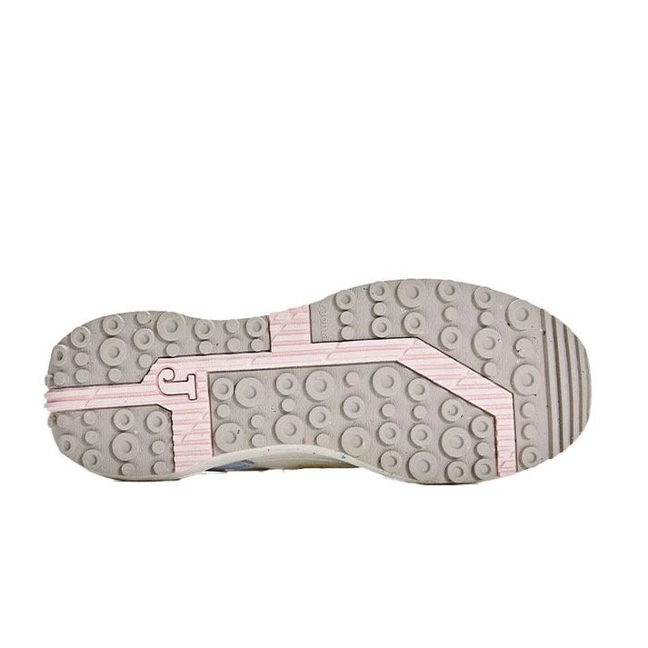 Women's suede retro casual sneakers [off-white/grey]