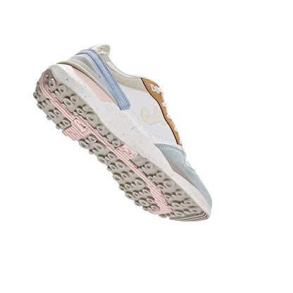 Women's suede retro casual sneakers [off-white/grey]