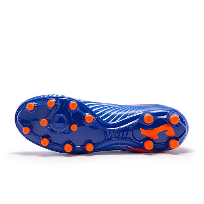 Adult football shoes PROPULSION 23 FG [blue and orange]
