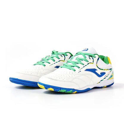 Futsal shoes VARIETY [white, green and blue]
