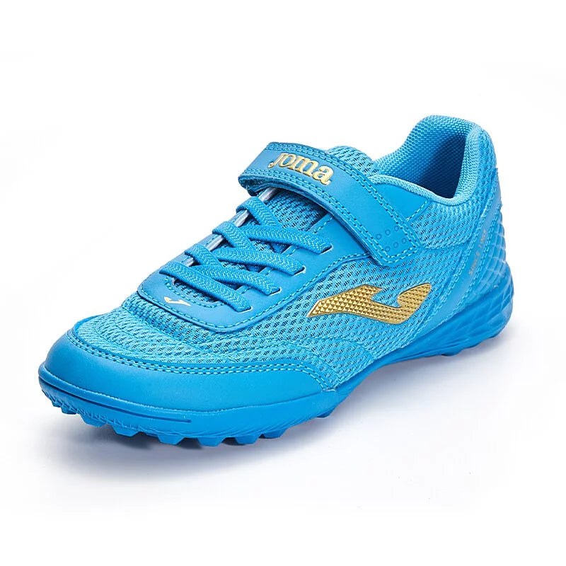 Children's Velcro spiked soccer shoes CHASER - TF [Dark Blue]