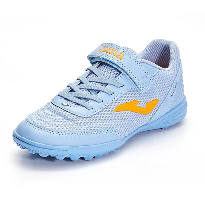 Children's Velcro spiked soccer shoes CHASER - TF [Light Blue]