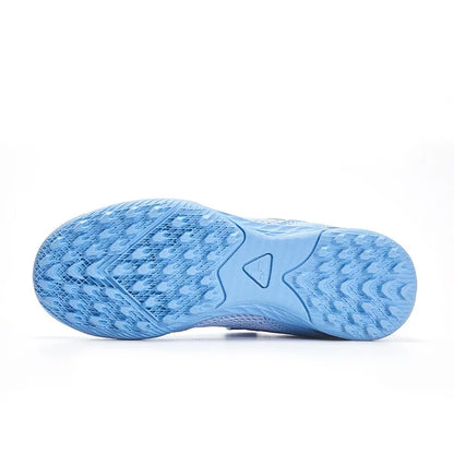 Children's Velcro spiked soccer shoes CHASER - TF [Light Blue]
