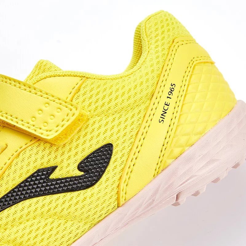 Children's Velcro spiked soccer shoes CHASER - TF [Lemon Yellow]