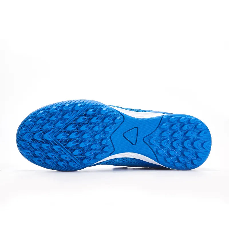 Children's Velcro spiked soccer shoes CHASER - TF [sapphire blue]