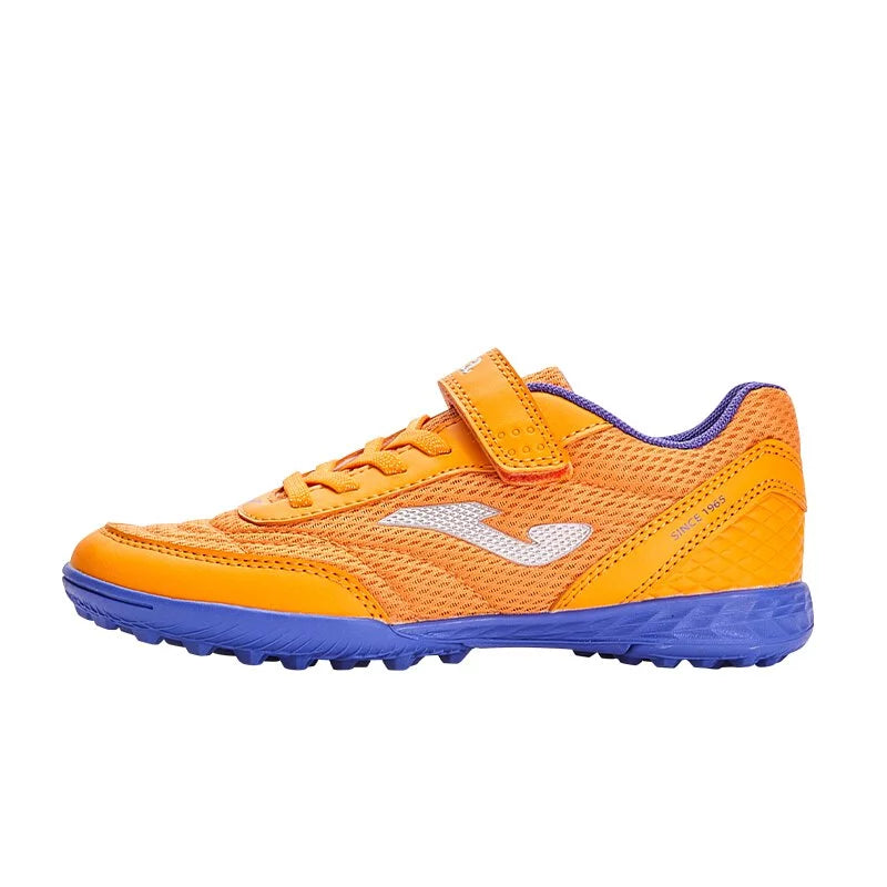 Children's Velcro spiked soccer shoes CHASER - TF [Bright Orange]