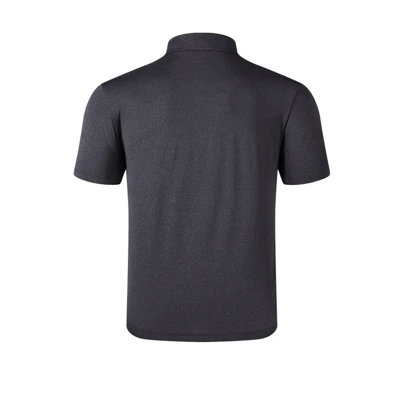 Men's elastic POLO shirt [black/grey/navy blue]
