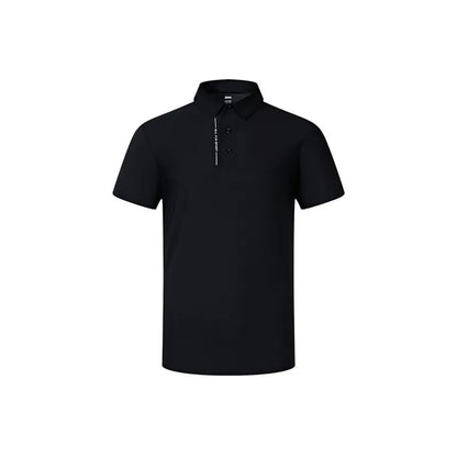 Men's soft POLO shirt [black/white/navy blue/red/bean paste green]