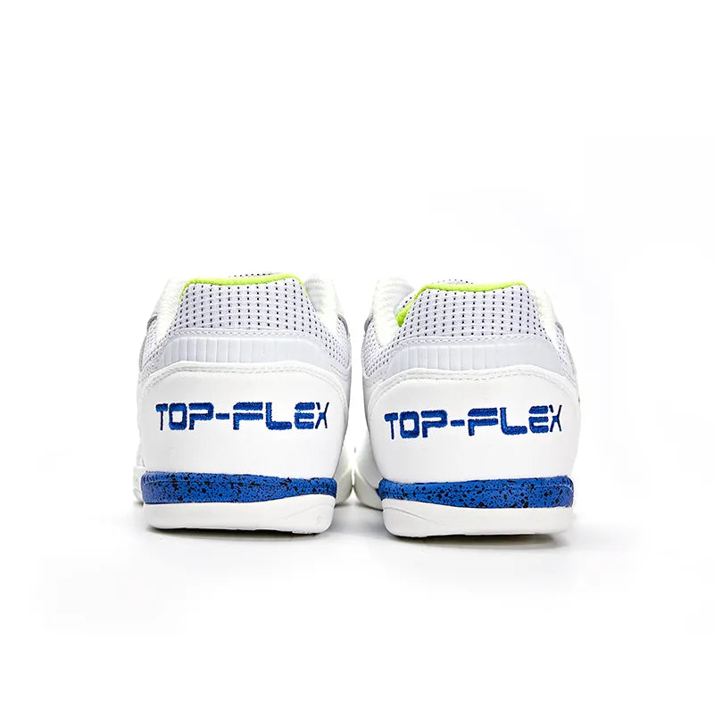 五人足球鞋TOP FLEX（石地/室內）【白藍】