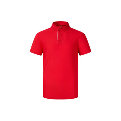 Men's soft POLO shirt [black/white/navy blue/red/bean paste green]