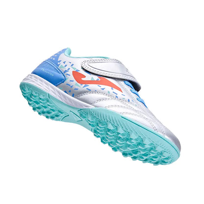 Children's Velcro spiked soccer shoes LIGA 02 TF [Silver Lake Blue]