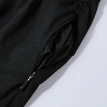 Men's fleece knitted trousers [black]