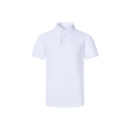 Men's soft POLO shirt [black/white/navy blue/red/bean paste green]